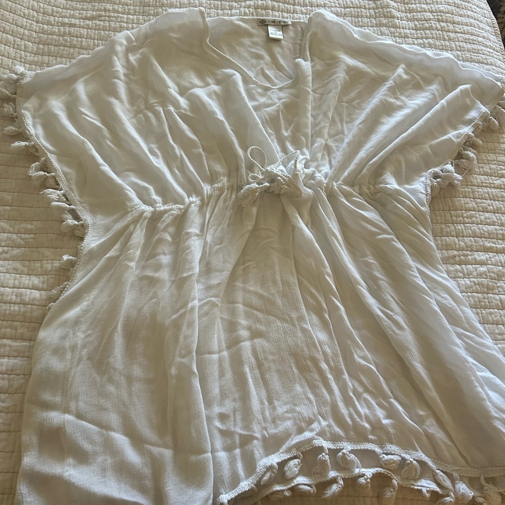 White Women’s Swim Coverup